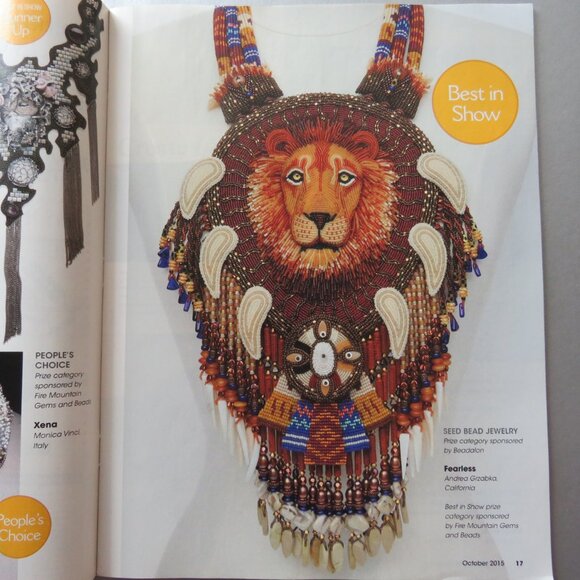 Bead and Button Magazine Creative Ideas For The Art of Beads and Jewelry 2015 - Picture 3 of 7